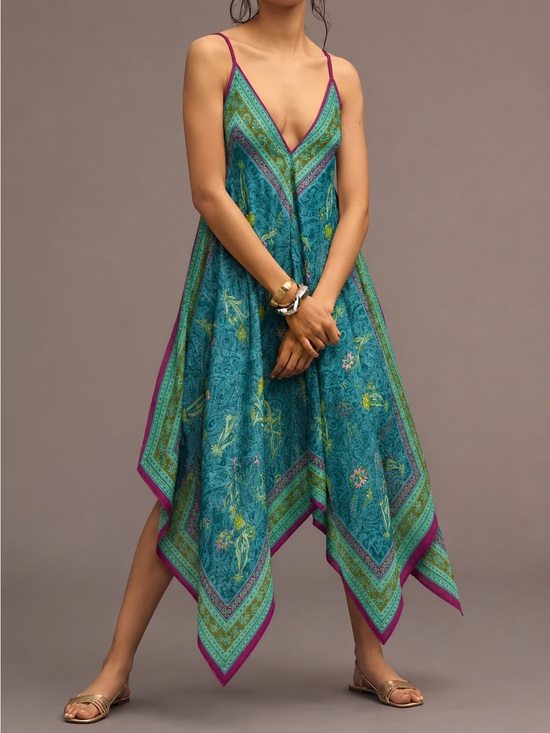 Anthropologie Dresses & Skirts - Anthropologie Holding Horses Silk Handkerchief Scarf Dress